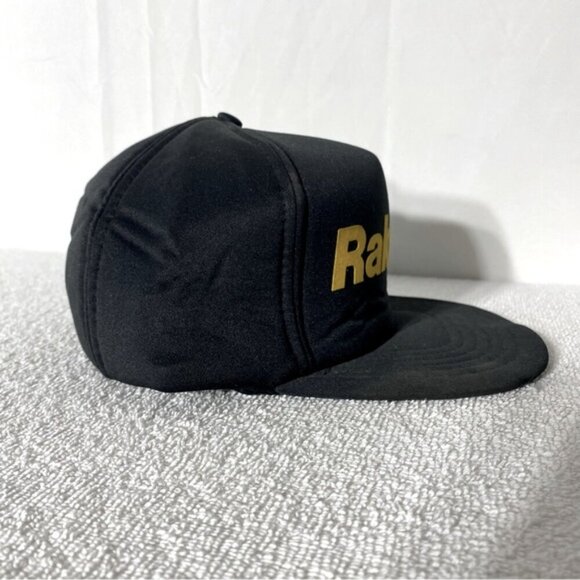 Vintage New Image Rake Up Black Yellow Foam Snap Back Trucker Hat - Picture 7 of 13